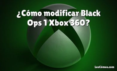 ¿Cómo modificar Black Ops 1 Xbox 360?