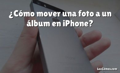 ¿Cómo mover una foto a un álbum en iPhone?