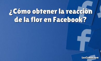 ¿Cómo obtener la reacción de la flor en Facebook?