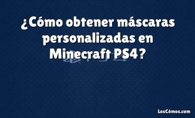 ¿Cómo obtener máscaras personalizadas en Minecraft PS4?