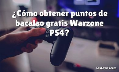 ¿Cómo obtener puntos de bacalao gratis Warzone PS4?