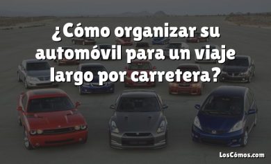 ¿Cómo organizar su automóvil para un viaje largo por carretera?