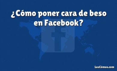 ¿Cómo poner cara de beso en Facebook?