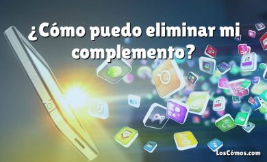 ¿Cómo puedo eliminar mi complemento?