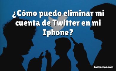 ¿Cómo puedo eliminar mi cuenta de Twitter en mi Iphone?