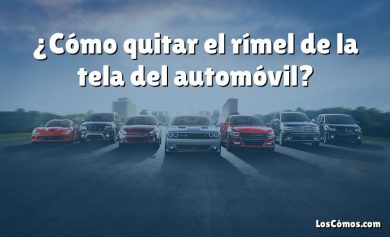 ¿Cómo quitar el rímel de la tela del automóvil?