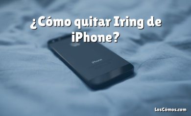 ¿Cómo quitar Iring de iPhone?