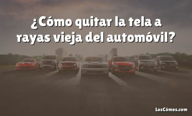 ¿Cómo quitar la tela a rayas vieja del automóvil?