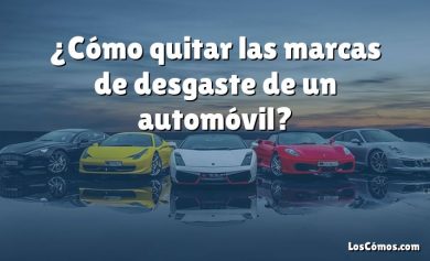 ¿Cómo quitar las marcas de desgaste de un automóvil?