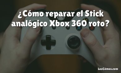 ¿Cómo reparar el Stick analógico Xbox 360 roto?