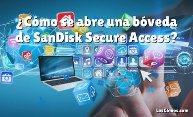 ¿Cómo se abre una bóveda de SanDisk Secure Access?