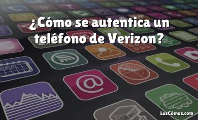 ¿Cómo se autentica un teléfono de Verizon?