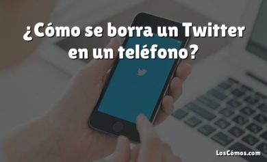 ¿Cómo se borra un Twitter en un teléfono?