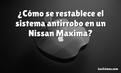 ¿Cómo se restablece el sistema antirrobo en un Nissan Maxima?