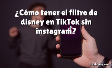 ¿Cómo tener el filtro de disney en TikTok sin instagram?