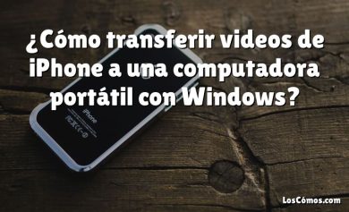 ¿Cómo transferir videos de iPhone a una computadora portátil con Windows?