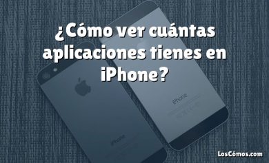 ¿Cómo ver cuántas aplicaciones tienes en iPhone?