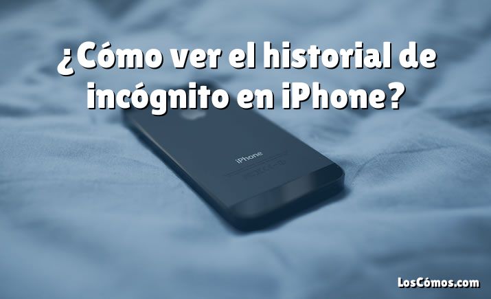 ¿Cómo ver el historial de incógnito en iPhone?