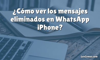 ¿Cómo ver los mensajes eliminados en WhatsApp iPhone?