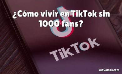¿Cómo vivir en TikTok sin 1000 fans?