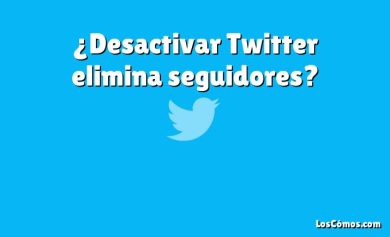 ¿Desactivar Twitter elimina seguidores?