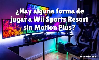 ¿Hay alguna forma de jugar a Wii Sports Resort sin Motion Plus?