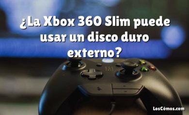 ¿La Xbox 360 Slim puede usar un disco duro externo?
