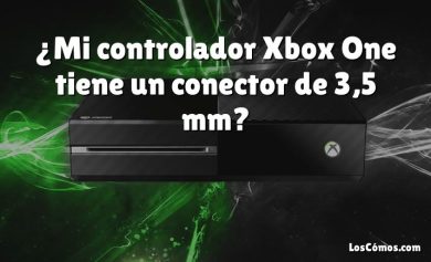 ¿Mi controlador Xbox One tiene un conector de 3,5 mm?