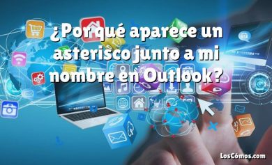 ¿Por qué aparece un asterisco junto a mi nombre en Outlook?