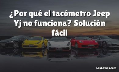 ¿Por qué el tacómetro Jeep Yj no funciona?  Solución fácil