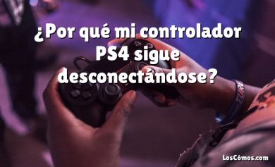 ¿Por qué mi controlador PS4 sigue desconectándose?