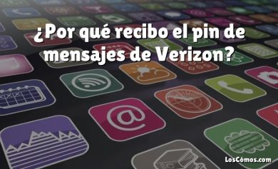 ¿Por qué recibo el pin de mensajes de Verizon?