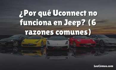 ¿Por qué Uconnect no funciona en Jeep?  (6 razones comunes)