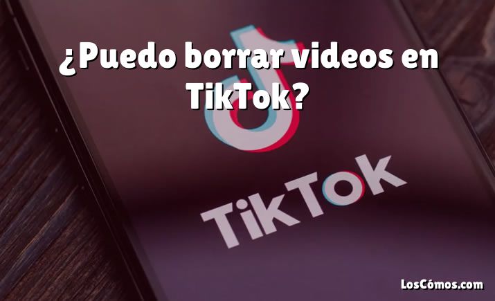 ¿Puedo borrar videos en TikTok?