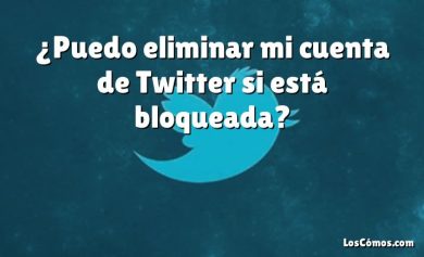 ¿Puedo eliminar mi cuenta de Twitter si está bloqueada?