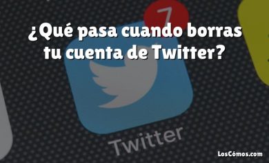 ¿Qué pasa cuando borras tu cuenta de Twitter?