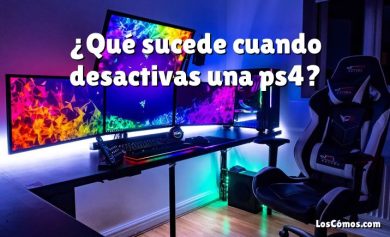 ¿Qué sucede cuando desactivas una ps4?