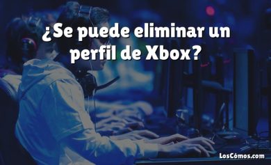 ¿Se puede eliminar un perfil de Xbox?