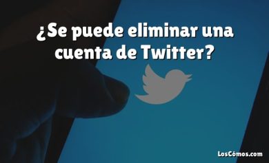 ¿Se puede eliminar una cuenta de Twitter?