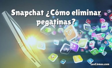 Snapchat ¿Cómo eliminar pegatinas?