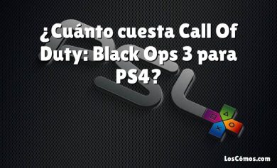 ¿Cuánto cuesta Call Of Duty: Black Ops 3 para PS4?