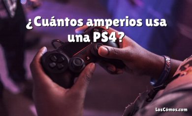 ¿Cuántos amperios usa una PS4?