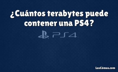 ¿Cuántos terabytes puede contener una PS4?