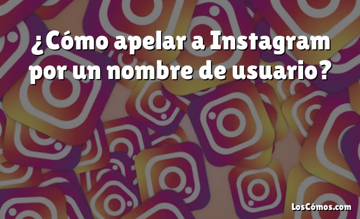 ¿Cómo apelar a Instagram por un nombre de usuario?