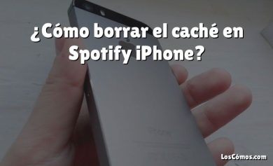 ¿Cómo borrar el caché en Spotify iPhone?