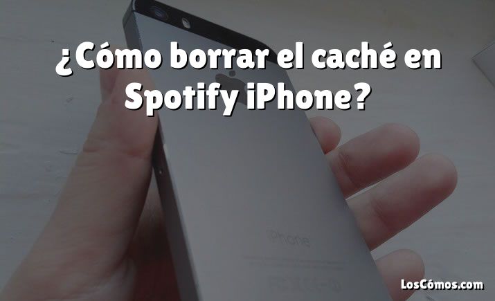 ¿Cómo borrar el caché en Spotify iPhone?