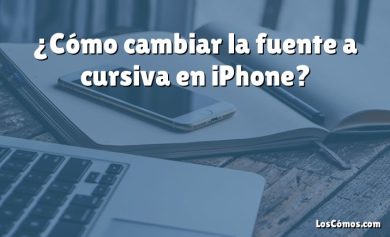 ¿Cómo cambiar la fuente a cursiva en iPhone?