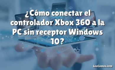 ¿Cómo conectar el controlador Xbox 360 a la PC sin receptor Windows 10?