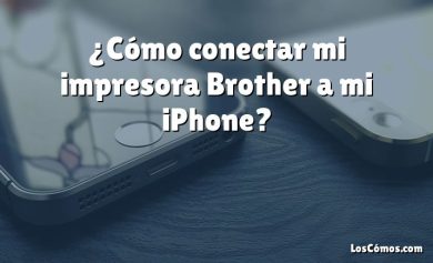 ¿Cómo conectar mi impresora Brother a mi iPhone?