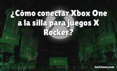 ¿Cómo conectar Xbox One a la silla para juegos X Rocker?